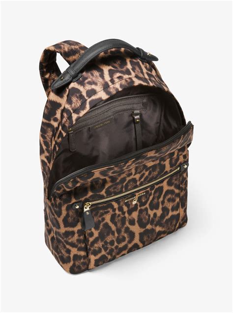 michael kors kelsey leopard|Kelsey Large Leopard Nylon Backpack .